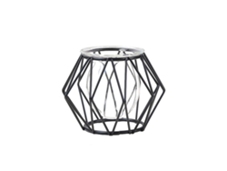 Florero hidropónico de vidrio con soporte metálico moderno para decoración NEVEANCE