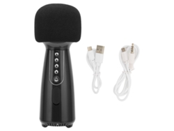 Micrófono Bluetooth Portátil L868 Con Luz Led Para Fiestas En Casa, Entrevistas En El Coche Y Discursos - Negro