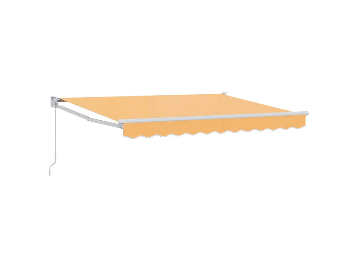 Toldo retráctil Vidaxl color arena, 3 x 2,5 m, 100 % poliéster y aluminio.