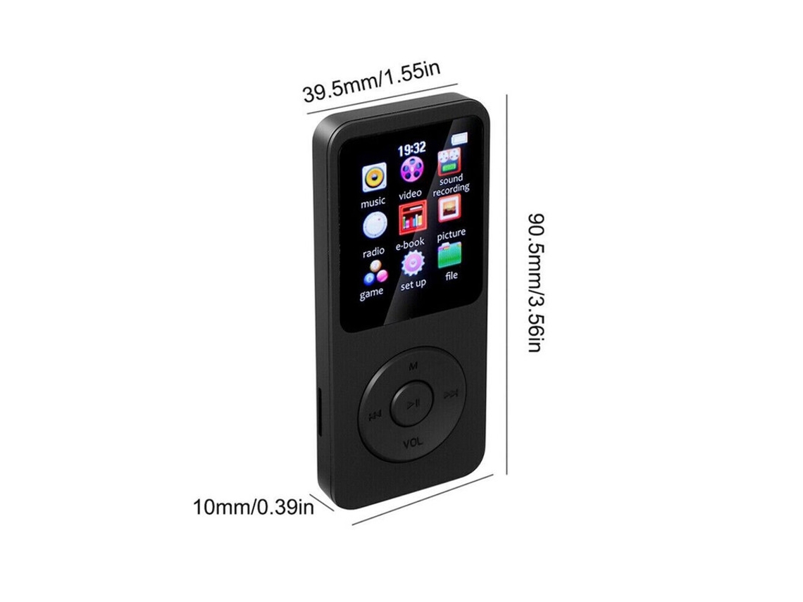 MP3 YIZHOOD (sin tarjeta)Pantalla LCD de música sin pérdidas Bluetooth compatible con tarjeta TF Blanco