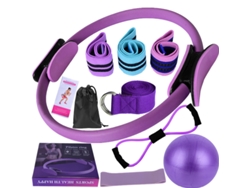 Set De Pilates De 11 Piezas Para Tonificar Y Adelgazar (Morado)  DIGITALLAB