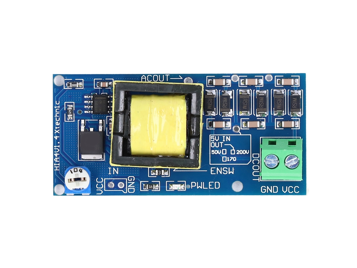 Módulo Convertidor Elevador Cc-cc Ajustable De 5-12 V A 300-1000 V, 2~20 Ma, Compatible Con Pcb.
