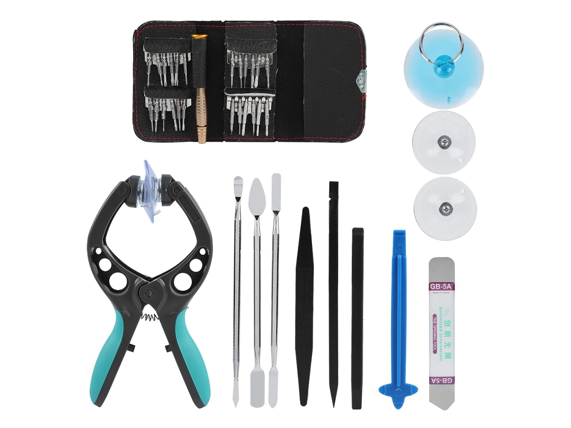 Kit De Herramientas De Reparación De Teléfonos 38 En 1 Con Juego De Destornilladores Para Abrir Y Desarmar La Pantalla