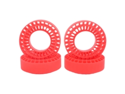 4 Insertos De Silicona Para Neumáticos Rc De 1 Pulgada, Accesorios Para Coches Rc Crawler A Escala 1/10, Color Rojo.
