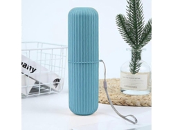 Estuche protector portátil para cepillos de dientes y pasta de dientes, caja de almacenamiento para viajes y acampadas, azul Szrh AD Rosewell