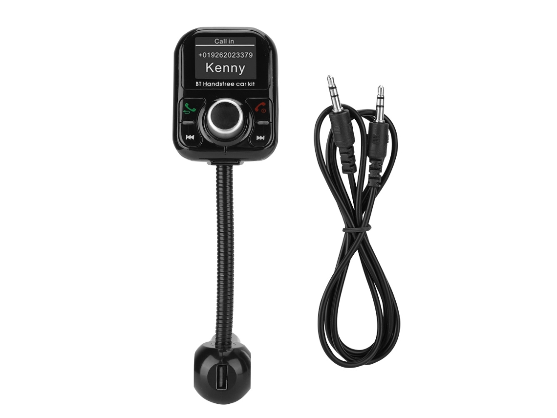Transmisor De Fm Para Coche Con Pantalla De Id De Llamada, Bluetooth, Decodificación Mp3, Tarjeta Tf Y Disco Usb