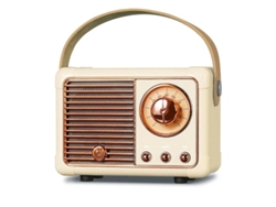Mini altavoz Bluetooth con radio FM, recargable, retro, Bluetooth 5.0, sonido superior, compatible con llamadas Yizhood