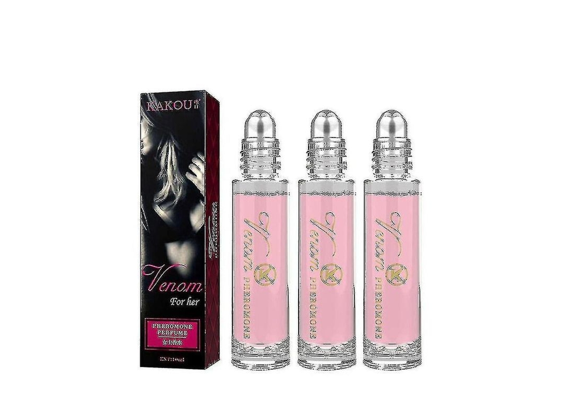 Perfume Con Feromonas (3 Unidades) De 10 Ml, Estimulante De Larga Duración Para Hombres Y Mujeres.