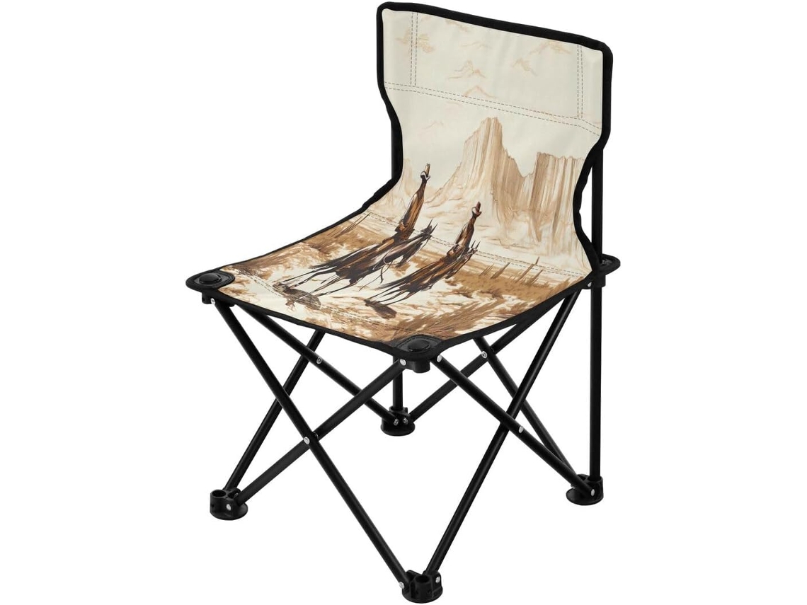 Silla Plegable Ligera Desert Tribe Resistente Duradera Portátil Fácil De Instalar