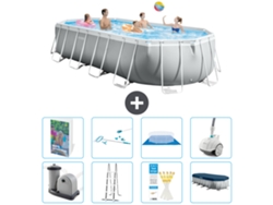 Intex Piscina Prism Frame Oval - 610x305x122 Cm - 9-peças S605