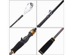 Caña De Pescar, Pesca Mar 1,8 M, 2,1 M Y 2,4 Cañas Casting Con Fibra Carbono 24 Toneladas, Ultraligera Port...