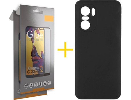 Carcasa + 2 Protectores de Pantalla para Xiaomi MI 11I SKYHE Negro