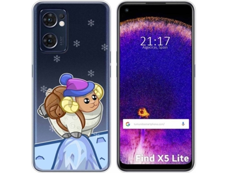 Carcasa Oppo Find X5 Lite 5G TUMUNDOSMARTPHONE Dibujos Transparente Cabra Multicolor