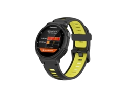 Pulseira Em Silicone Para Garmin Forerunner 220/230/235/620/630/735xt Preto E Amarelo Hexinyigjly