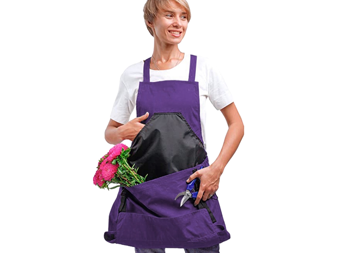 Delantal De Jardinería Con Bolsillos, Delantal Impermeable Para Cosecha, Con Bolsillos De Liberación Rápida Para Mujeres Y Hombres