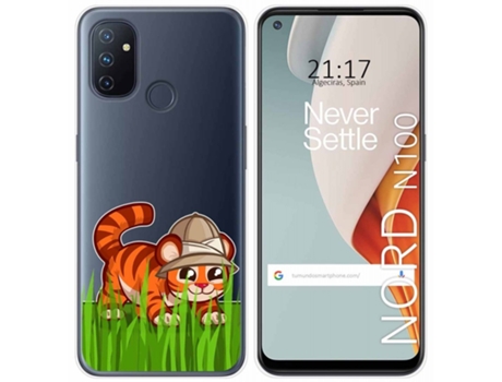 Carcasa OnePlus Nord N100 TUMUNDOSMARTPHONE Dibujos Transparente Multicolor