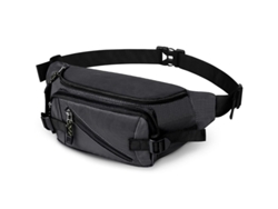 Bolsa De Cintura Impermeable Para Paseo De Perros Con Cinturón Ajustable Y Multiples Bolsillos (gris)