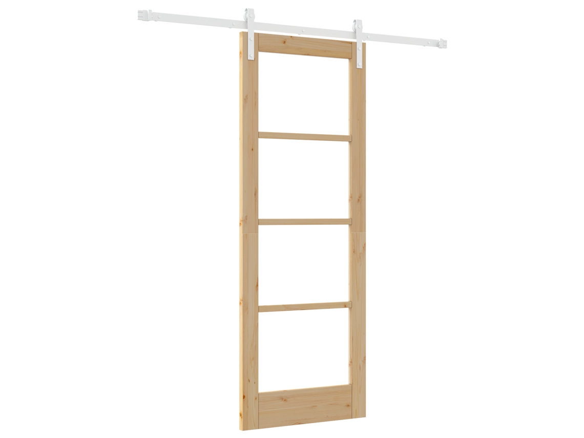 Puerta corredera Vidaxl Orkdal con herrajes en madera beige (73,5 x 198,5 cm)