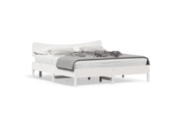 Maison Exclusive - Estructura De Cama Sin Colchón Madera Maciza Blanca 200x200 Cm