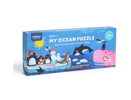 Puzzle MIDEER (Cartón - Azul - 38 x 16 x 5 cm)