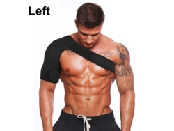 Faja De Ombro Ajustável Transpiravel Para Alivio De Dor, Rotura Do Labrum, Entorses E Desconfortos - Ombro Esquerdo M Para Peso 70-90kg Ombro Esquerdo
