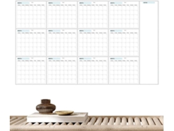Calendario De Pared Borrable, Pizarra Extragrande, Planificador De Pared Reutilizable De 89 X 147 Cm