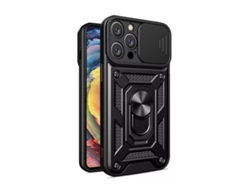 Funda Military Defender Slide Window para iPhone 16 Pro Max PHONECARE Negro