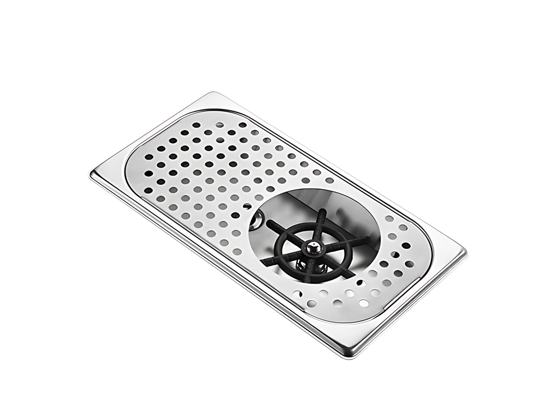 Enjuagador De Vidrio De Acero Inoxidable Para Fregadero De Cocina, Lavabotellas Con Múltiples Orificios, Accesorio Para Fregadero