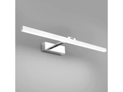 Omni-luz De Espejo Baño Led 12w 50cm Ip44 Giratoria 180° Blanco Frío 5500k Plata