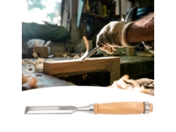 Cincel Plano Para Carpintería Con Mango De Madera Portátil Suministros Industriales Cr V 18mm