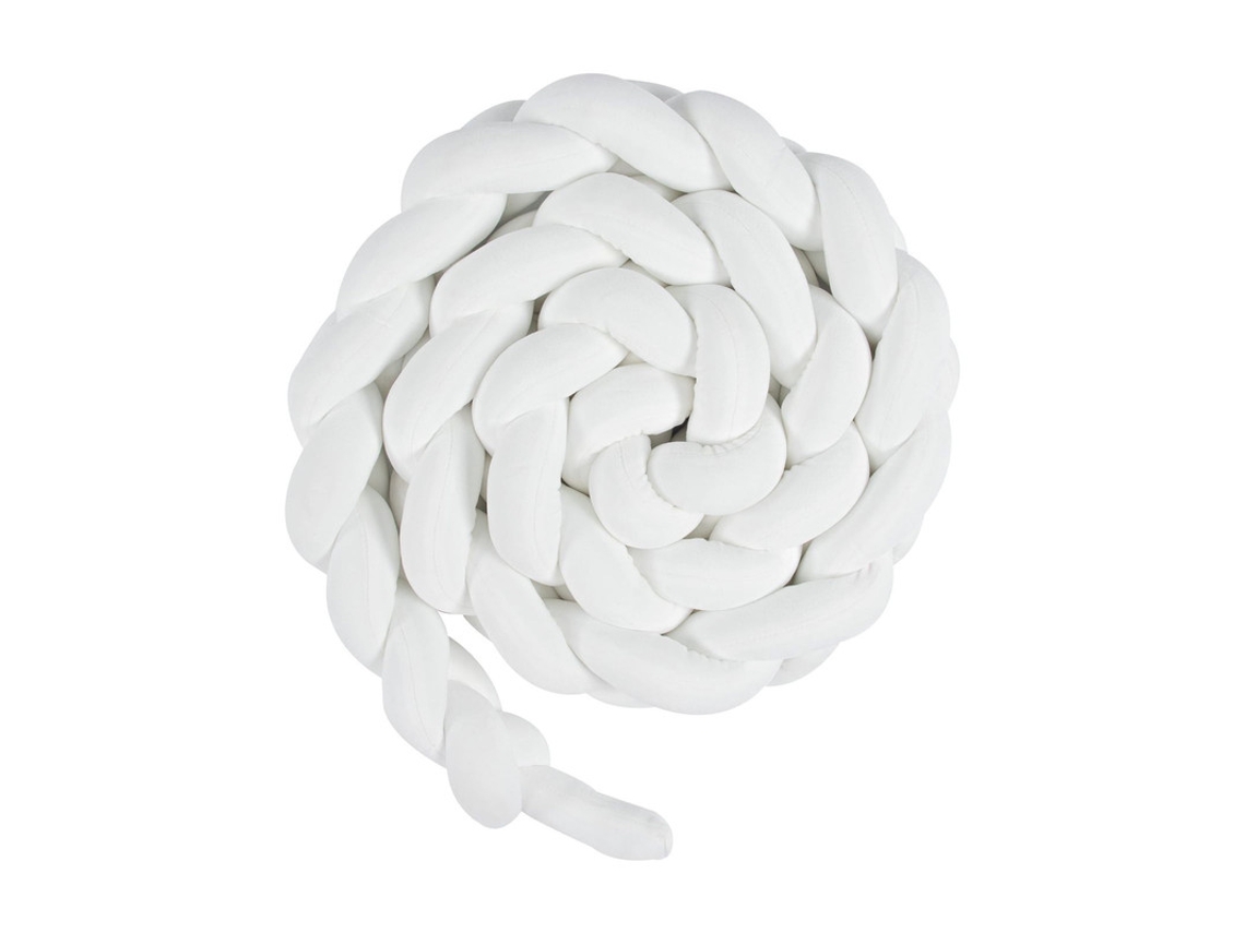 Protector De Cuna De Terciopelo Con Estampado De Serpiente Blanco 300cm Szsmart