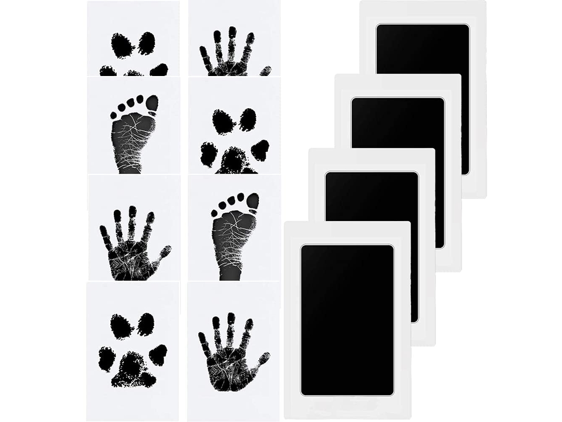 4pcs Impresión De La Mano Del Bebé Impresión De La Pata De Tinta No Impresión De La Pata De La Mano Sin Tinta De Animales Tóxicos