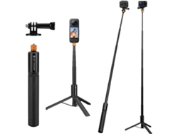 Bastão De Extensão Invisível Para Selfie Com Adaptador Para Gopro De 120 Cm/47,2 Polegadas