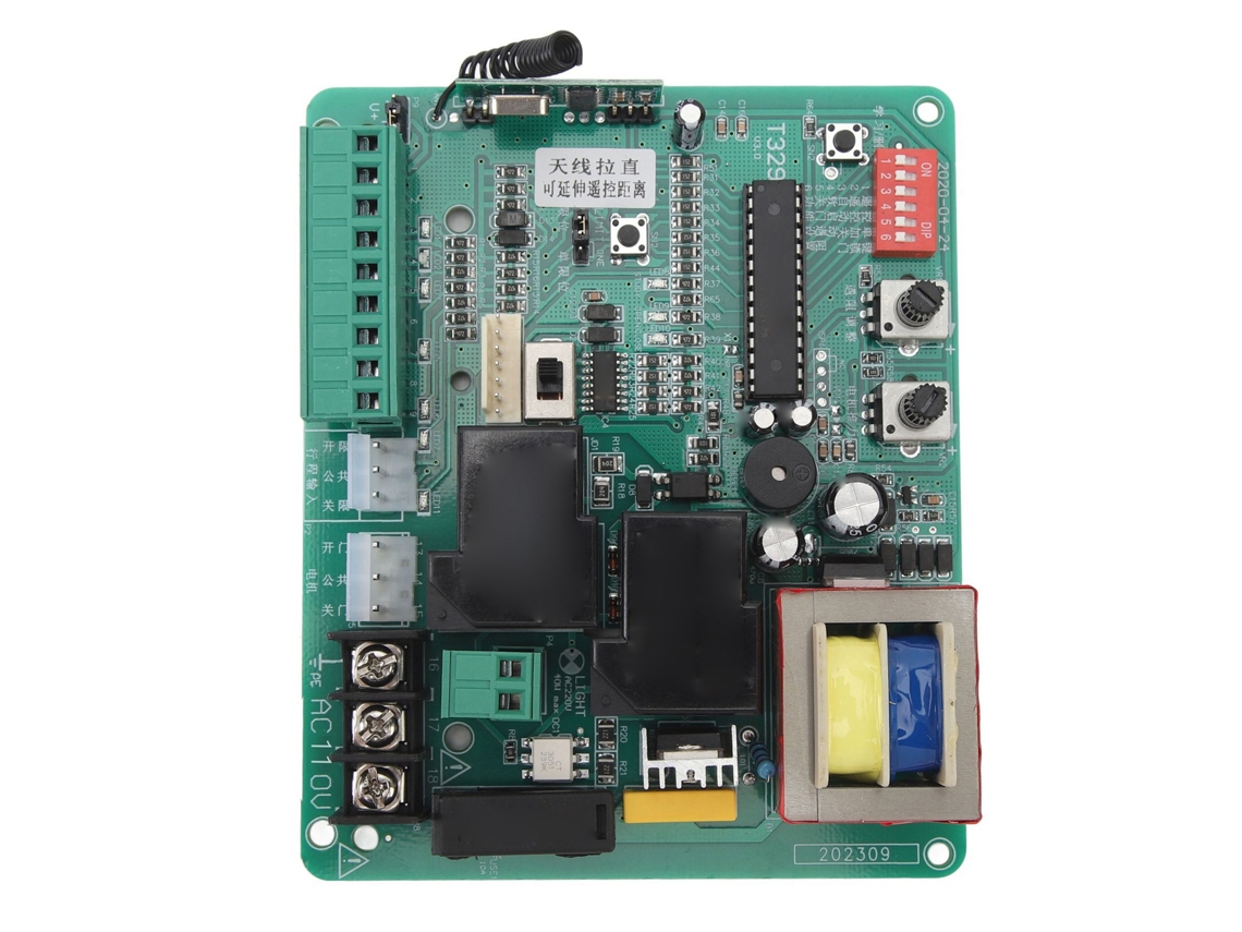 Placa De Control Electrónico Para Abrepuertas Correderas Automáticas 110v