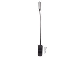2026-luz De Lectura Recargable Usb Clip-on Con 3 Niveles De Brillo, 8 Led, Protección Ocular Y Ayuda Para Dormir Negro