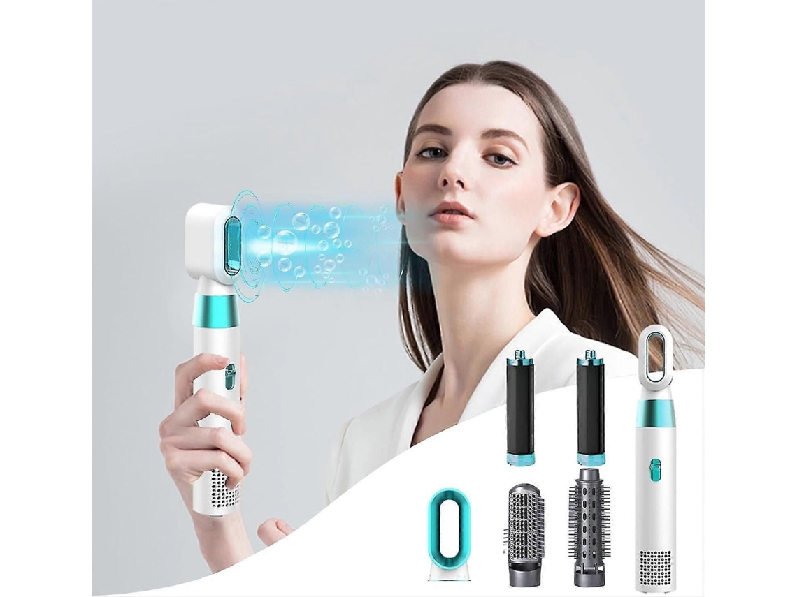 Cepillo secador de pelo 5 en 1, cepillo eléctrico iónico negativo para cabello húmedo y seco, estilizador de cabello 5 en 1, regalo ideal para