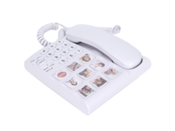 Teléfono Fijo Con Botones Grandes Y Memoria Para Fotos, Amplificado Para Personas Mayores Ld-858hf