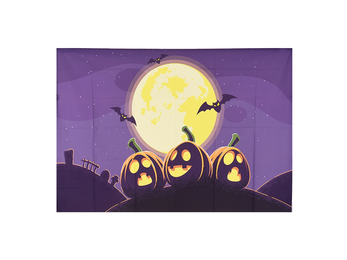 Fondo con estampado de calabazas de Halloween para fotografía, 2,1 x 1,5 m, decoración para niños y estudio fotográfico.