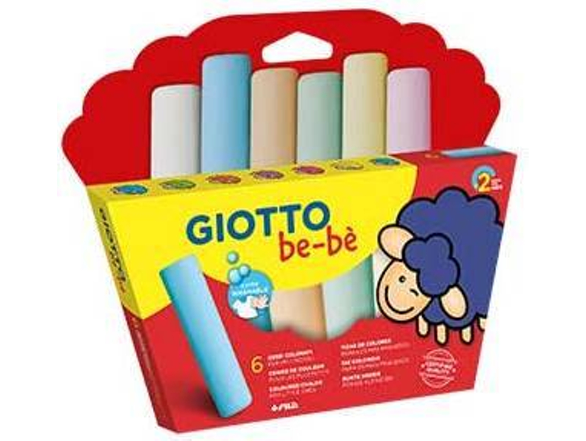 Tiza GIOTTO Be-Be (Multicolor - 6 un)
