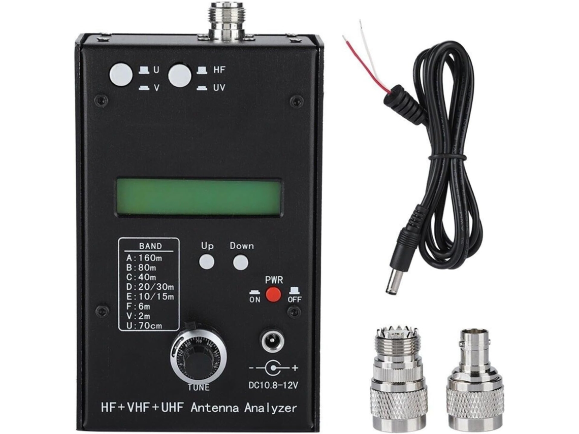 Medidor Analizador De Impedancia Y Roe Para Antenas Aw07a Hf Vhf Uhf 160m