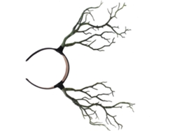 1 Pieza Diadema De Ramas De Árbol De Simulación Para Fiestas Y Carnavales, Orejas De Ciervo, Cosplay, Madera, Reno, Flor