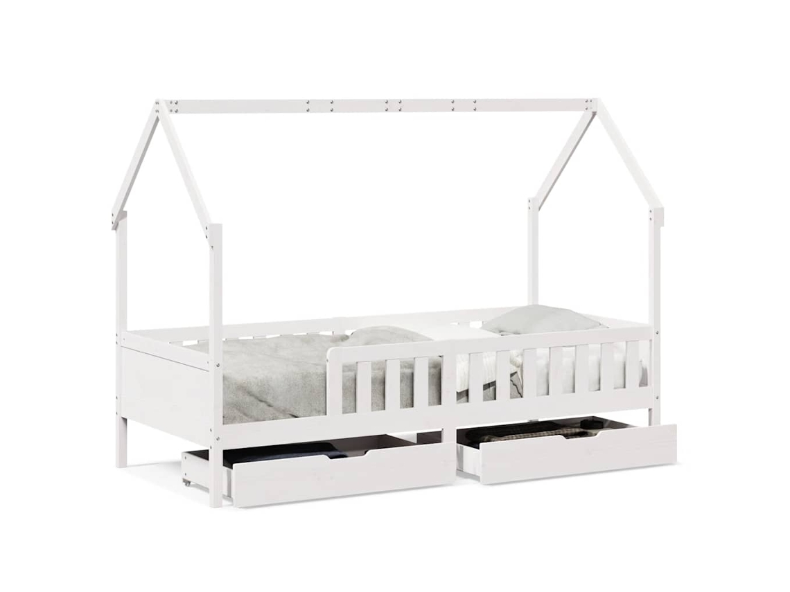 Maison Exclusive - Estructura De Cama Para Niños Con Cajones Madera Pino 80x200 Cm