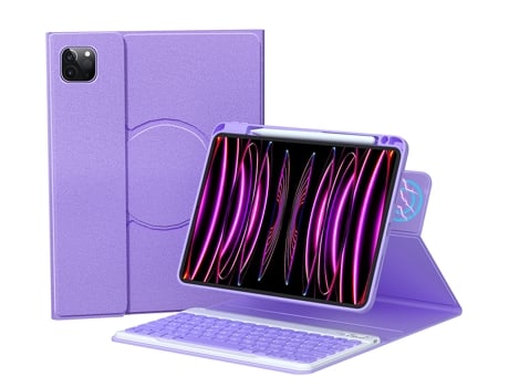 Carcasa Flip Cover y Teclado Bluetooth YIMGOTTA HD11 para iPad Air5 10.9ï 2022)/iPad Air4 10.9ï 2020)/iPad Pro11(2022/2021/2020/2018)