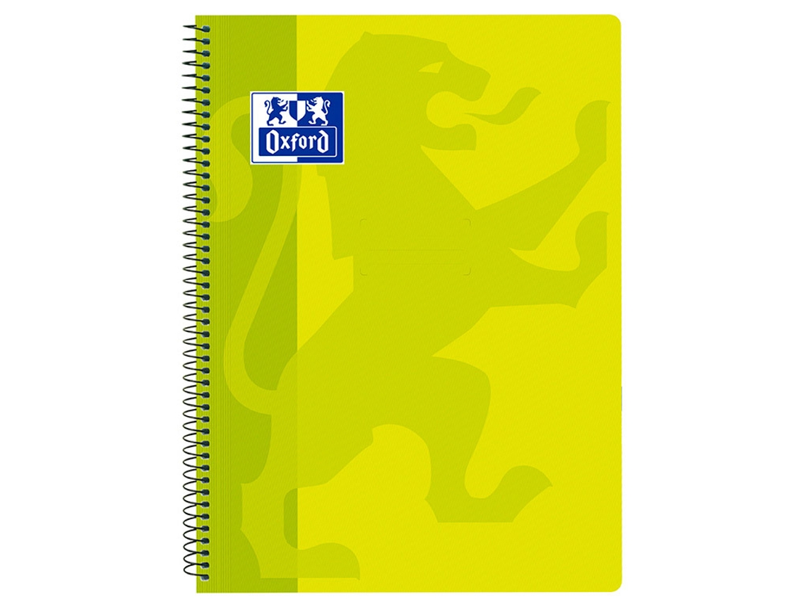 Cuaderno OXFORD School classic fº 80 Hojas verde limão (Fº)