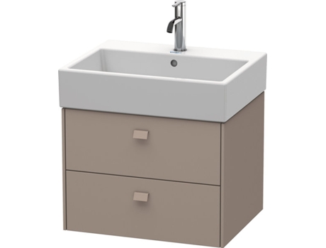 Mueble bajo encimera DURAVIT Brioso 58,4 x 45,9 cm 2 cajones con sifón y delantal para lavabo Vero Air 235060