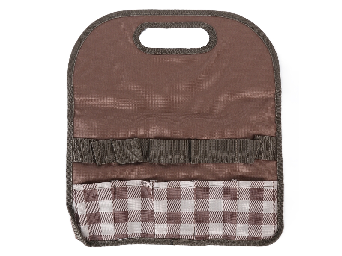 Bolsa de herramientas portátil de gran capacidad, color estándar, café