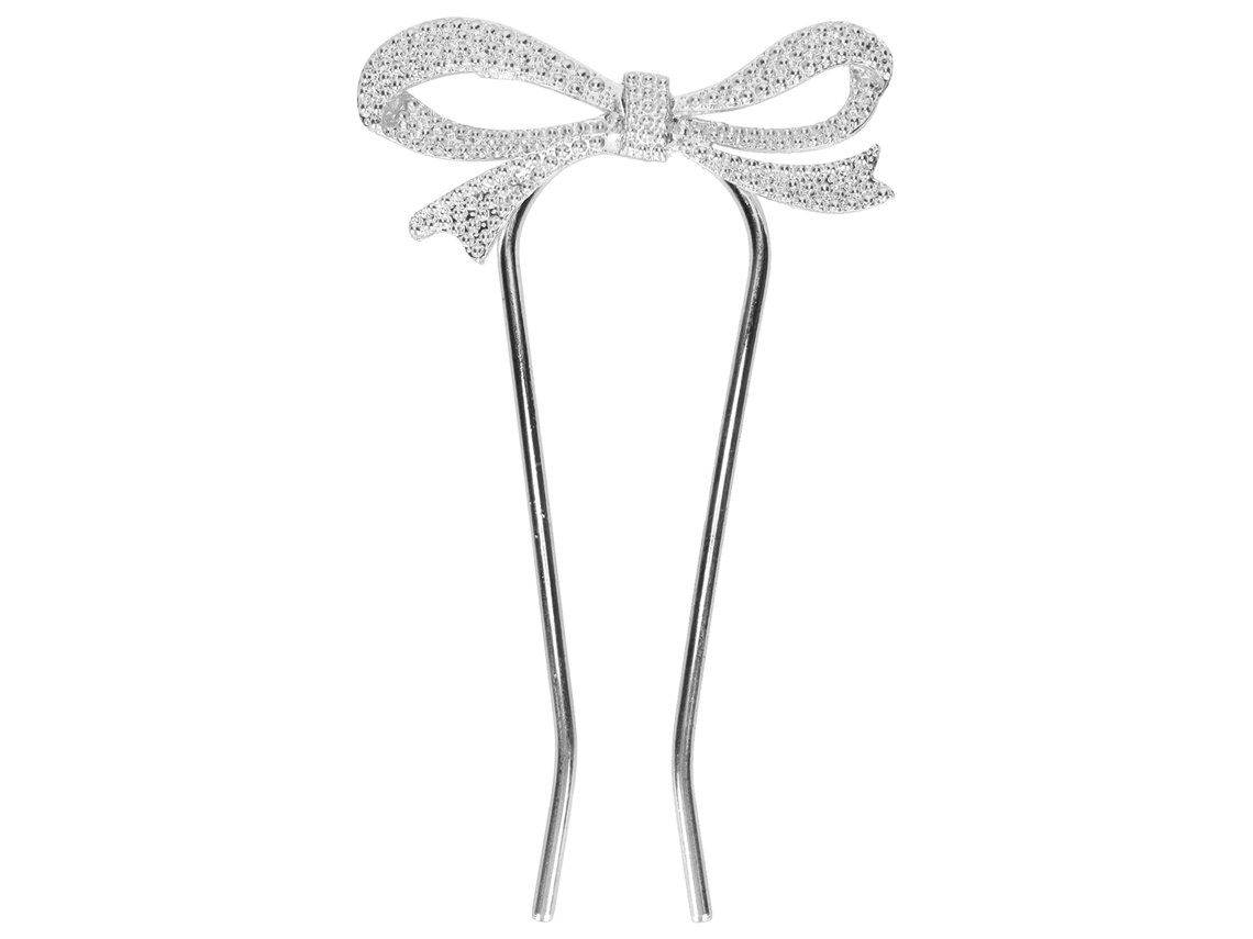 Pinza De Pelo Sencilla Hermosa Y Exquisita, Atractiva, Conveniente, Duradera Y Práctica Para Bodas, Fiestas Y Bailes Plateado