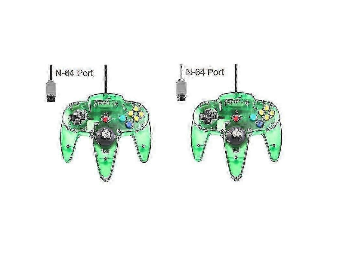 Paquete De 2 Mandos Clásicos Con Cable Para N64, Juegos Retro De 64 Bits, Joystick De Repuesto