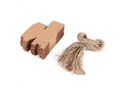 Juego de 50 cajas cuadradas de papel kraft marrón para recuerdos de boda, dulces, chocolates y regalos. Hengjian