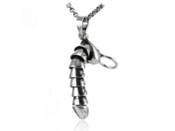 2026-cadena De Collar De Plata Esterlina Hecho A Mano Regalo Divertido Para San Valentín Para Hombres Y Mujeres Kts 4,9 Cm